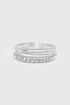 Multi Row Rhinestone Bracelet