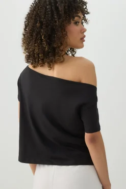 Off Shoulder Crop Formula 1 T-shirt