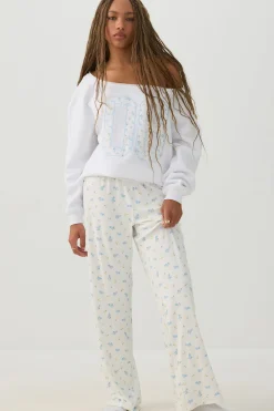 Off Shoulder Fleece Top