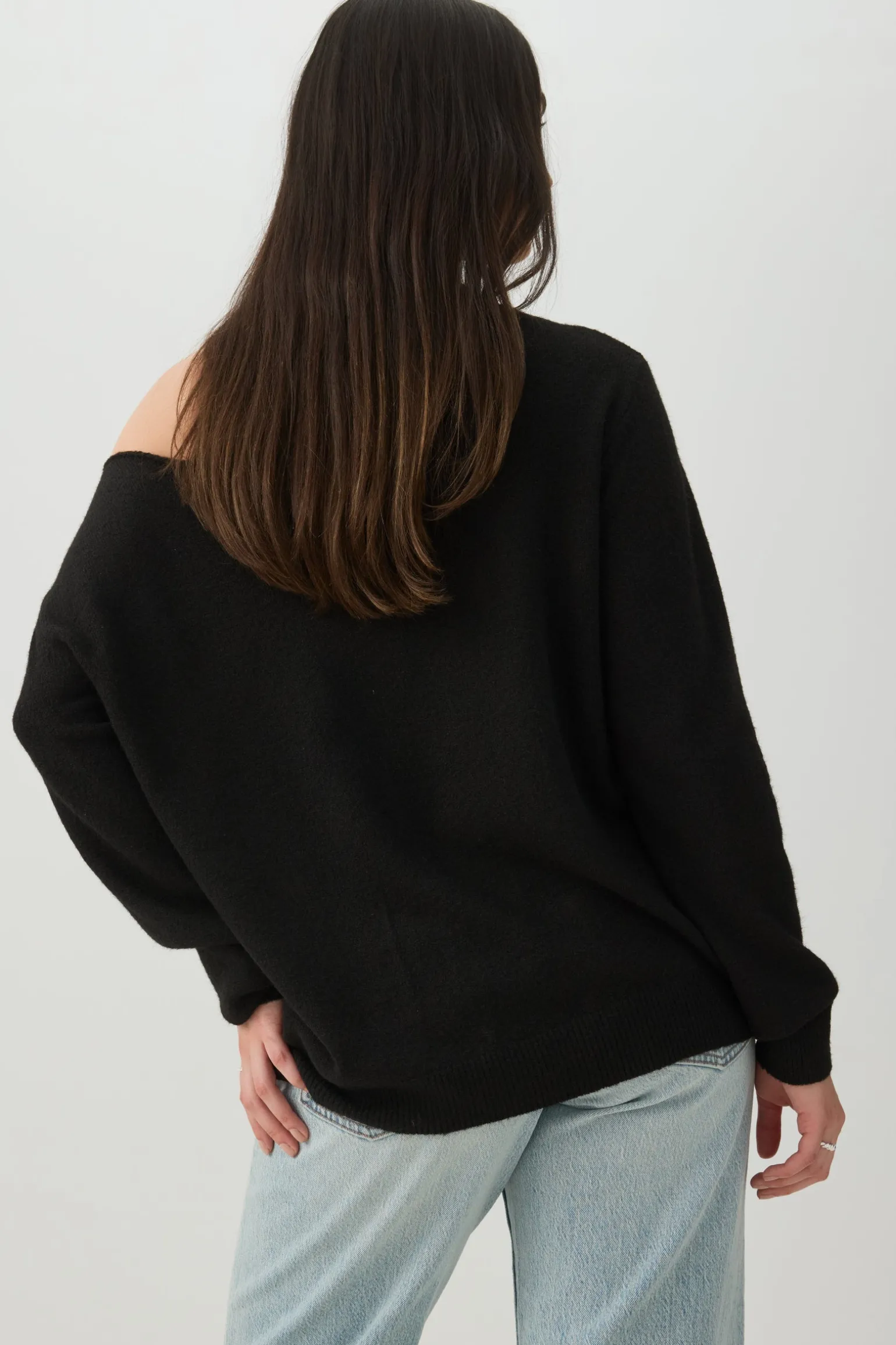 Off Shoulder Knit Sweater