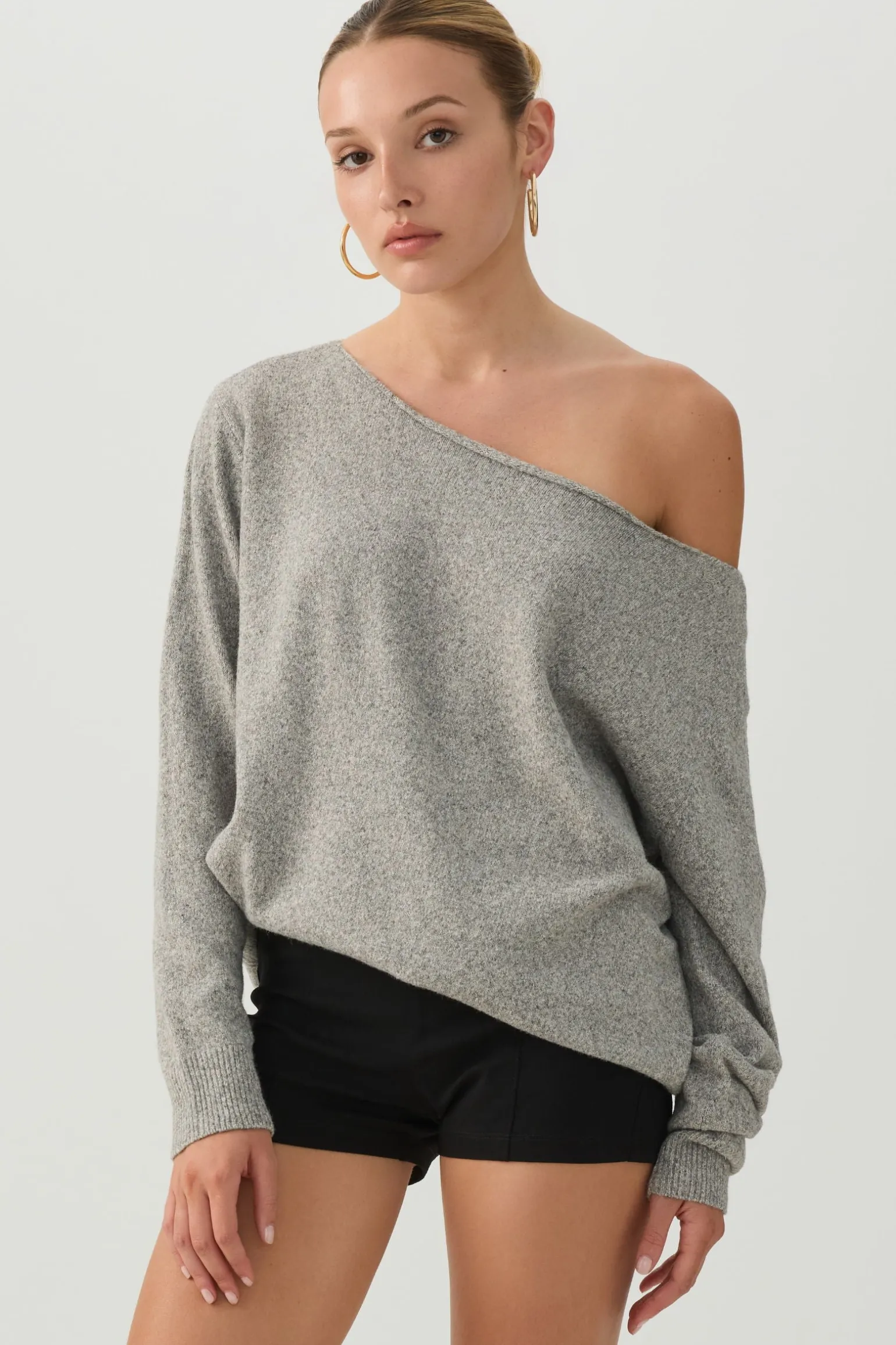 Off Shoulder Knit Sweater