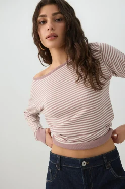 Off Shoulder Knit Sweater