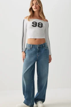 Off Shoulder Long Sleeve Top