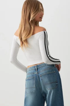 Off Shoulder Long Sleeve Top