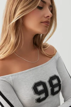 Off Shoulder Long Sleeve Top