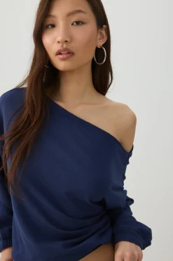 Off Shoulder Oversized Sweatshirt