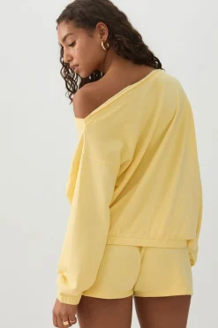 Off Shoulder Oversized Sweatshirt