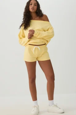 Off Shoulder Oversized Sweatshirt
