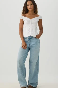 Off Shoulder Puff Sleeve Top