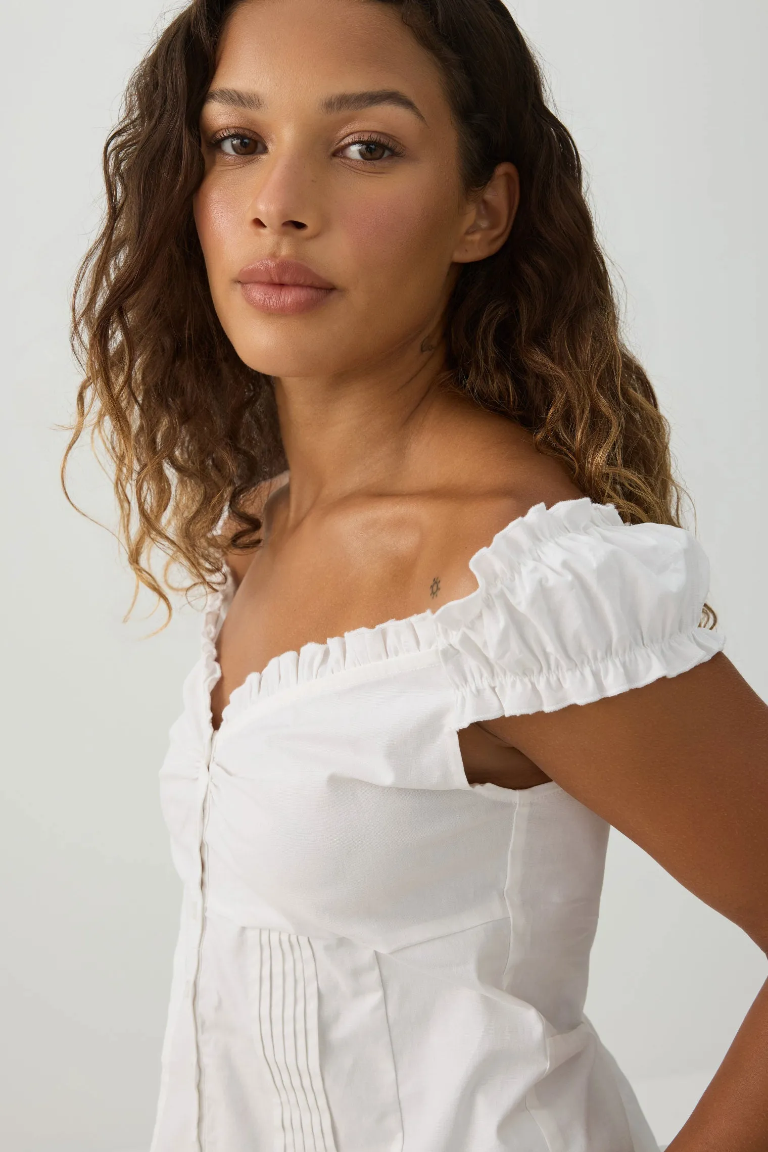 Off Shoulder Puff Sleeve Top