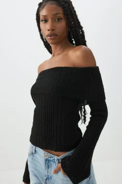 Off Shoulder Sweater