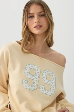 Off Shoulder Sweatshirt
