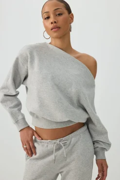 Off Shoulder Sweatshirt