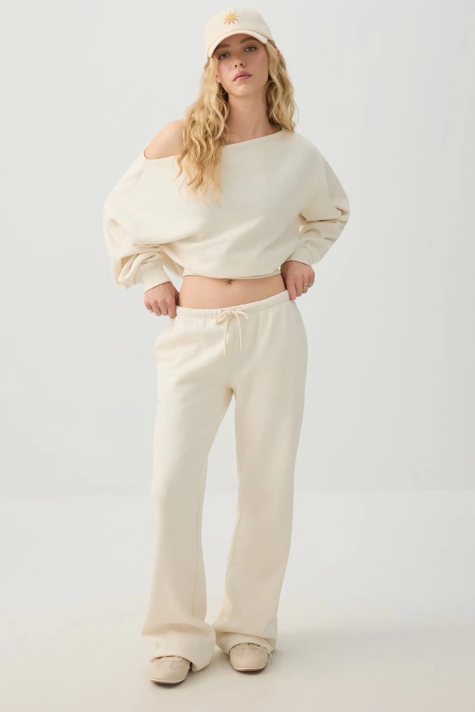 Off Shoulder Sweatshirt