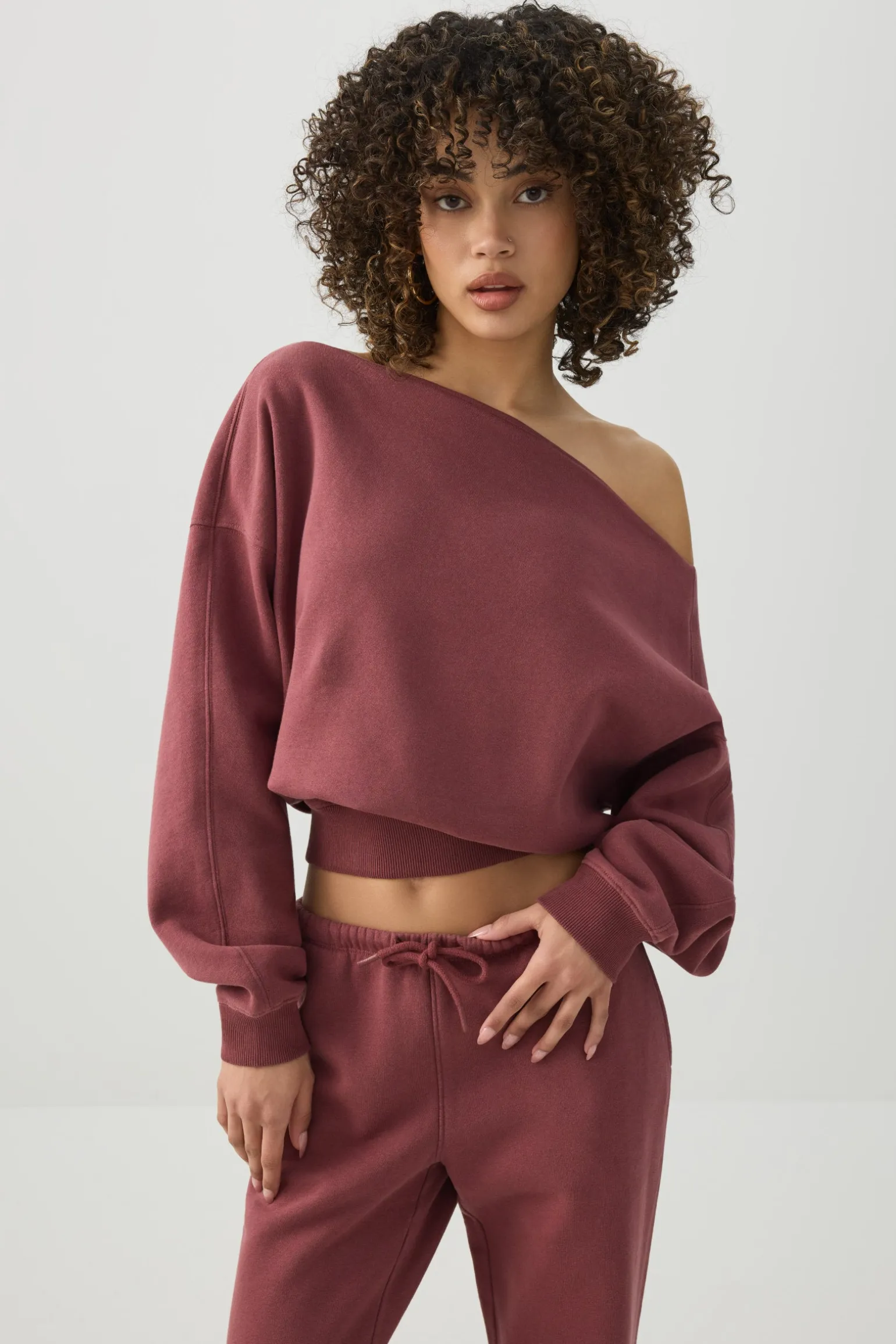 Off Shoulder Sweatshirt