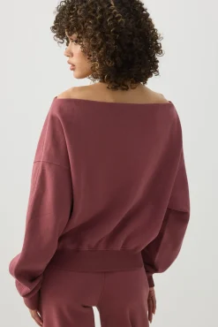 Off Shoulder Sweatshirt
