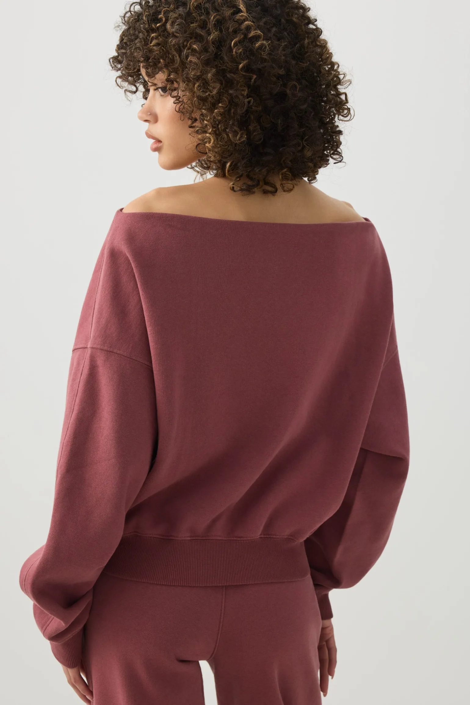 Off Shoulder Sweatshirt