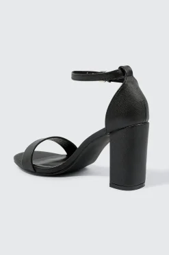 One Band Block Heel Sandals