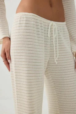 Open Stitch Crochet Pant