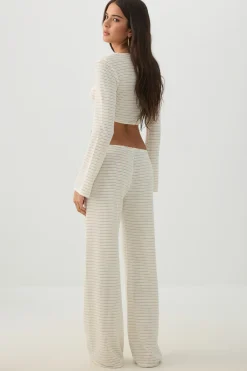 Open Stitch Crochet Pant