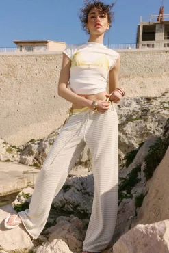 Open Stitch Crochet Pant