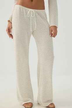 Open Stitch Crochet Pant