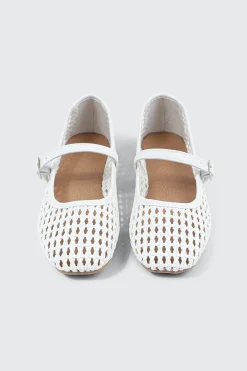 Open Weave Ballet Flats