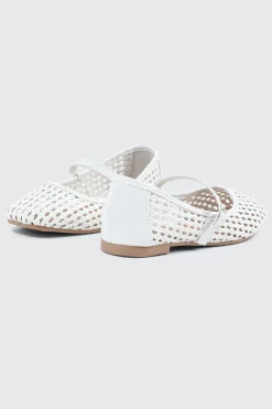 Open Weave Ballet Flats