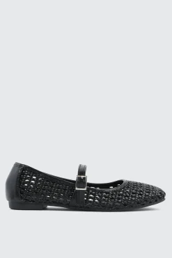 Open Weave Ballet Flats