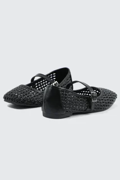 Open Weave Ballet Flats