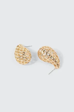 Openwork Teardrop Earrings