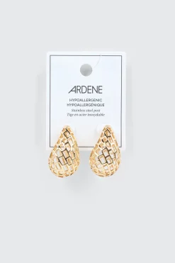 Openwork Teardrop Earrings