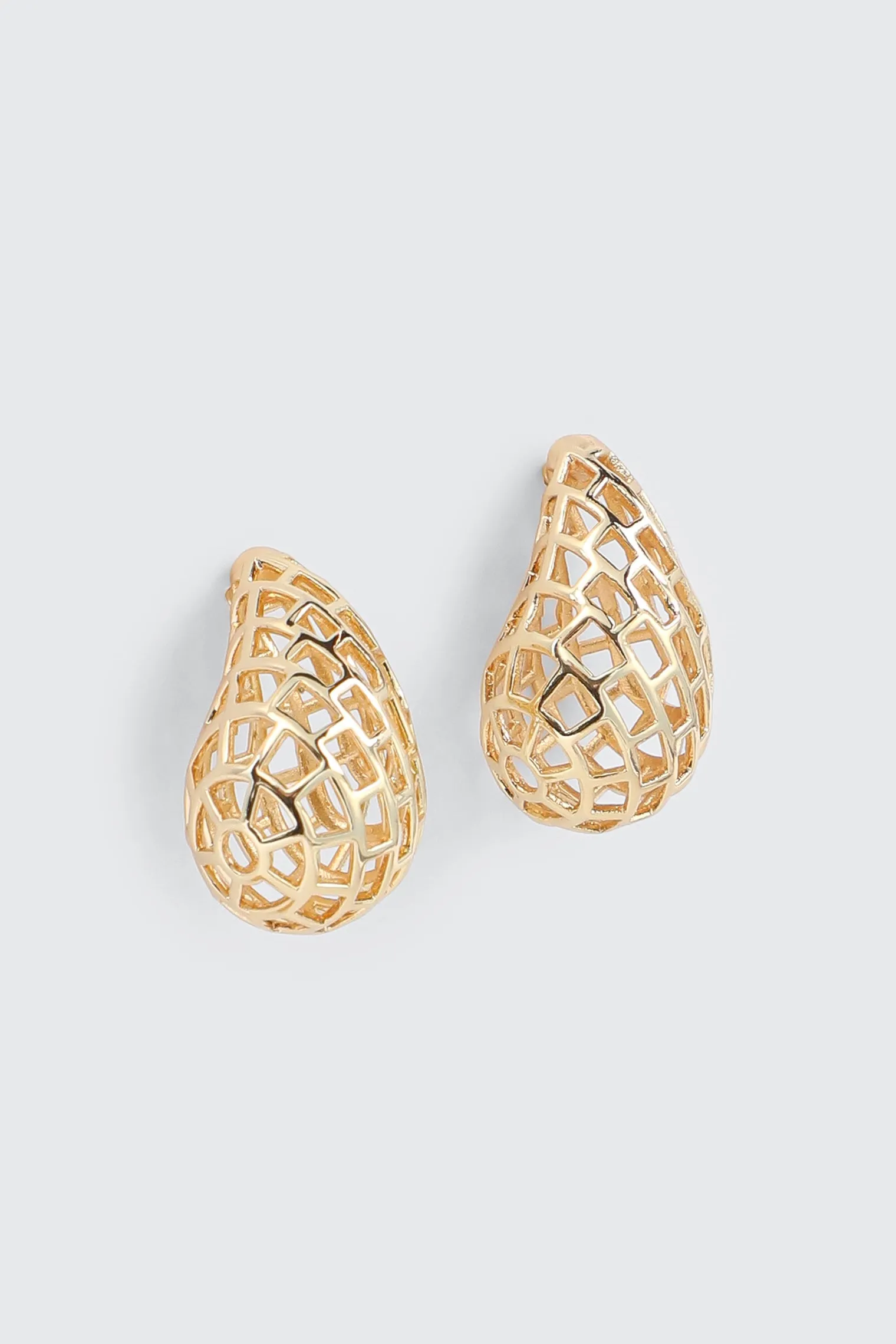 Openwork Teardrop Earrings