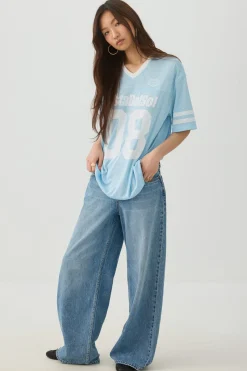 Oversized Football Mesh T-Shirt