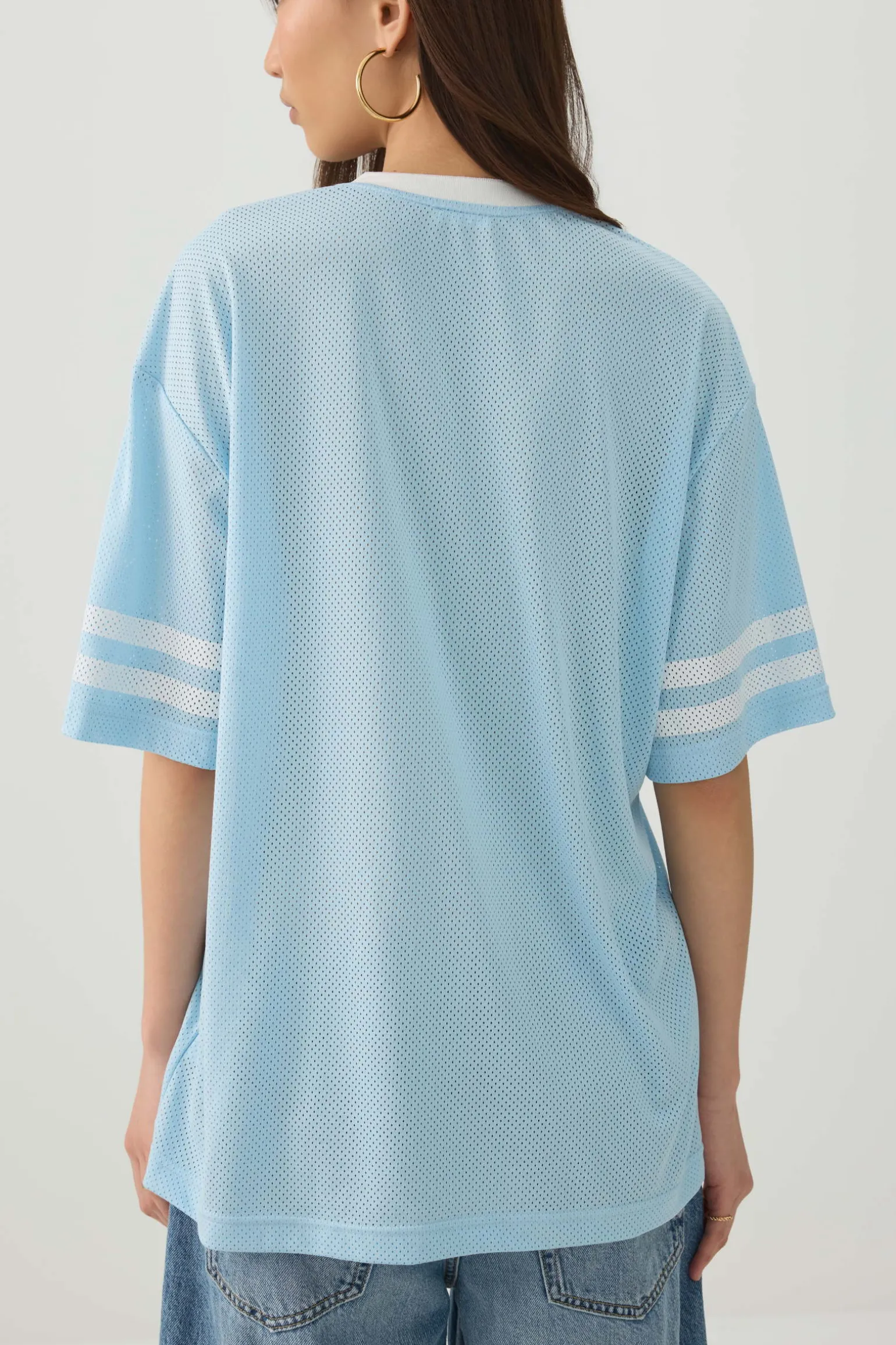 Oversized Football Mesh T-Shirt