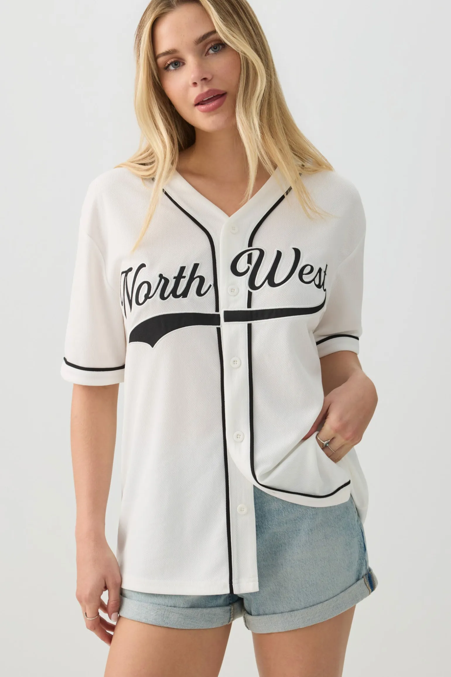 Oversized Mesh Football Shirt