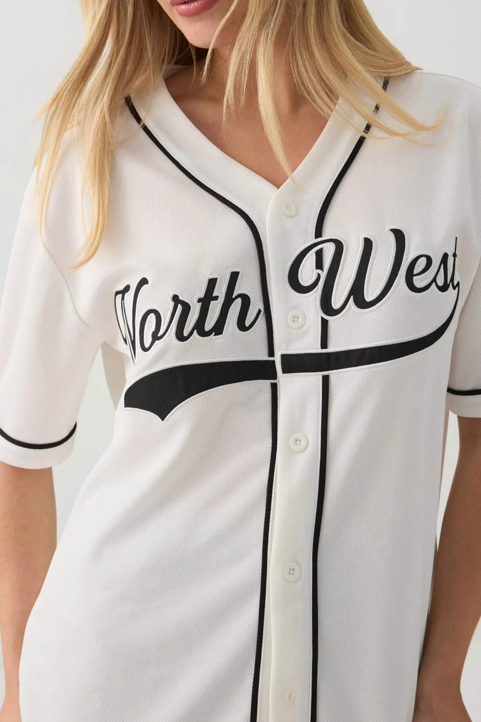 Oversized Mesh Football Shirt