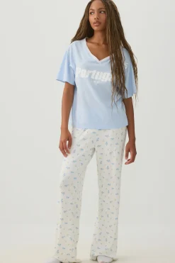 Oversized V-Neck PJ T-Shirt