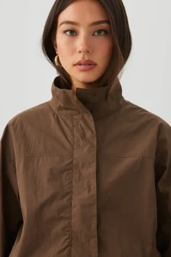 Oversized Windbreaker Jacket