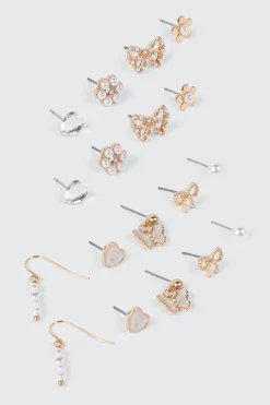 9-Pack Assorted Earrings