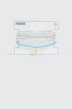 4-Pack Beaded Stretch Bracelets