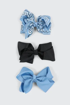 3-Pack Bow Hair Clips