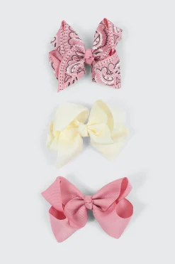 3-Pack Bow Hair Clips