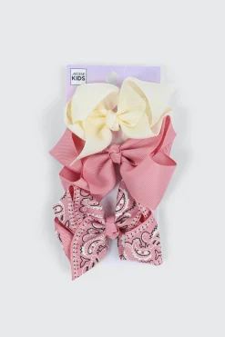 3-Pack Bow Hair Clips