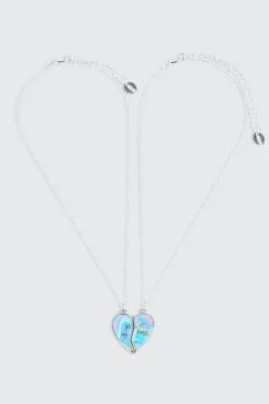 2-Pack Broken Heart BFF Necklaces