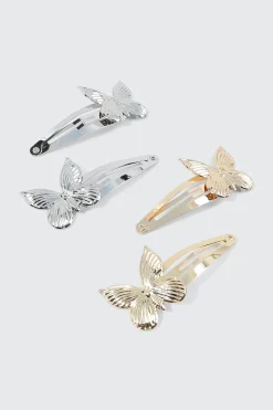 4-Pack Butterfly Snap Clips