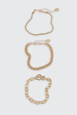 3 Pack Chain Bracelets