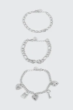 3 Pack Charm Bracelets