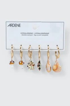 3-Pack Charm Hoops