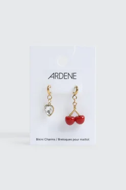 2-Pack Cherry & Heart Bikini Charms